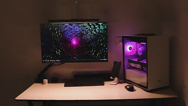 Video laden en afspelen in Gallery-weergave, 9-Segmenten RGB-IC Wandlamp (Gamers keuze)