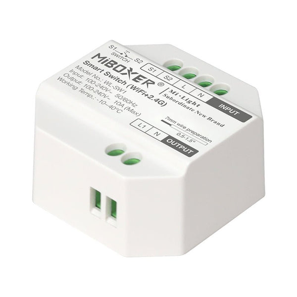 Afbeelding in Gallery-weergave laden, Mi-Light Mi-Boxer - 10A WiFi + 2.4GHz Schakelaar/Stopcontact (Inbouw) - Stopcontacten - HandyLight.nl - HL-SMART-STOPCONTACT-INBOUW-WL-SW1-6970602184627