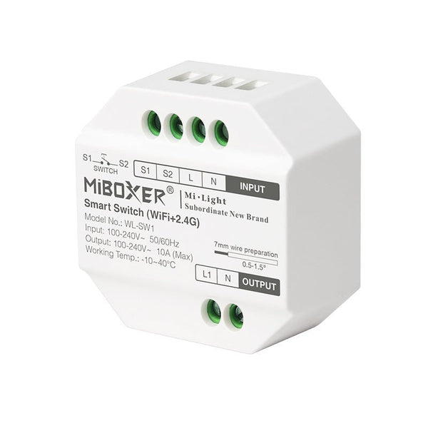 Afbeelding in Gallery-weergave laden, Mi-Light Mi-Boxer - 10A WiFi + 2.4GHz Schakelaar/Stopcontact (Inbouw) - Stopcontacten - HandyLight.nl - HL-SMART-STOPCONTACT-INBOUW-WL-SW1-6970602184627