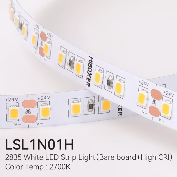 Afbeelding in Gallery-weergave laden, Mi-Light Mi-Boxer - 2835 Single Color Warm Wit 2700K LED Strip 5M x 10mm (IP20) - LED Strips - HandyLight.nl - HL-LEDS-SC-LSL1N01H-6970602182623

