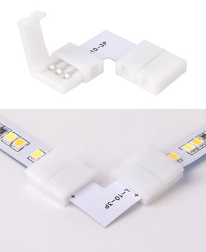 Mi-Light Mi-Boxer - L-vorm connector voor 10mm Dual White LED Strip - LED Strip connector - HandyLight.nl - HL-LEDSC-WW-10MM-LS3C-