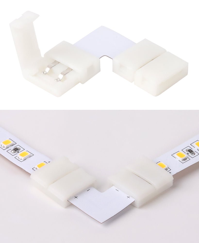 Mi-Light Mi-Boxer - L-vorm connector voor 10mm Single Color LED Strip - LED Strip connector - HandyLight.nl - HL-LEDSC-SC-10MM-LS2C-