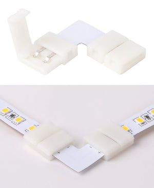 Mi-Light Mi-Boxer - L-vorm connector voor 8mm Single Color LED Strip - LED Strip connector - HandyLight.nl - HL-LEDSC-SC-8MM-LS2C-