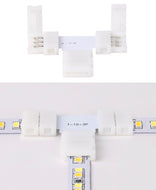 Mi-Light Mi-Boxer - T-vorm connector voor 10mm Dual White LED Strip - LED Strip connector - HandyLight.nl - HL-LEDSC-WW-10MM-TS3C-