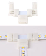 Mi-Light Mi-Boxer - T-vorm connector voor 8mm Single Color LED Strip - LED Strip connector - HandyLight.nl - HL-LEDSC-SC-8MM-TS2C-
