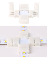 Mi-Light Mi-Boxer - X-vorm connector voor 10mm Single Color LED Strip - LED Strip connector - HandyLight.nl - HL-LEDSC-SC-10MM-XS2C-