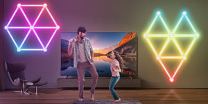 Tuya Smart - 9-Segmenten RGB-IC Wandlamp (Gamers keuze) - Game room - HandyLight.nl - HL-WALL-9-SEG-735372677672-735372677672