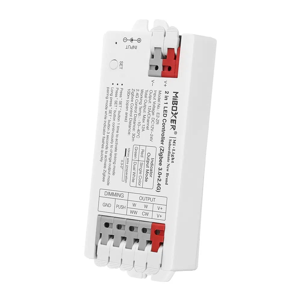 Mi - Light Mi - Boxer - 2 in 1 LED controller (Schroefloos) - Single Color + Dual White (Zigbee 3.0 + 2.4GHz) - Zigbee + 2.4GHz LED controllers - HandyLight.nl - HL - LEDC - S - 2 - IN - 1 - SC - WW - FUT035Z+ - 6970602184825