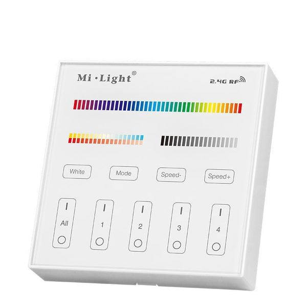 Afbeelding in Gallery-weergave laden, Mi-Light Mi-Boxer - 4-Zone RGB+CCT Paneelafstandsbediening - LED Bediening - HandyLight.nl - HL-PREM-RGBCCT-B4-W
