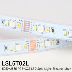Mi-Light Mi-Boxer - 5050+2835 RGB+CCT LED Strip 5M (IP65) - LED Strips - HandyLight.nl - HL-LEDS-RGBCCT-LSL5T02L