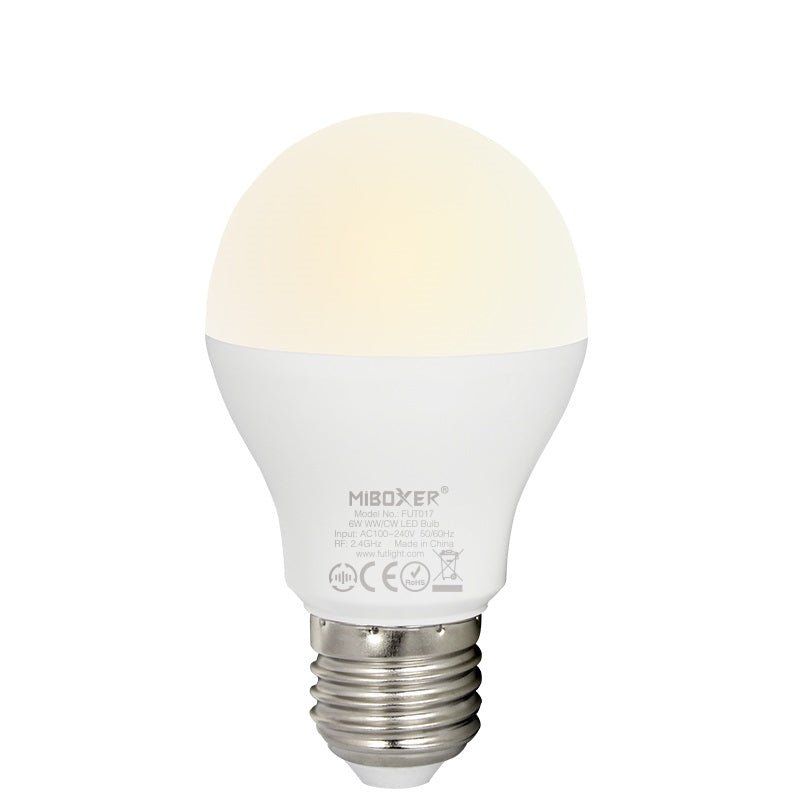 Mi-Light Mi-Boxer - E27 Dual White CCT 6W LED Lamp - LED Lampen - HandyLight.nl - HL-LAMP-WW-FUT017