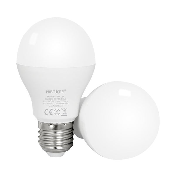 Afbeelding in Gallery-weergave laden, Mi-Light Mi-Boxer - E27 RGB+CCT 6W LED Lamp - LED Lampen - HandyLight.nl - HL-LAMP-RGBCCT-FUT014
