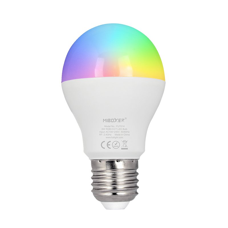 Mi-Light Mi-Boxer - E27 RGB+CCT 6W LED Lamp - LED Lampen - HandyLight.nl - HL-LAMP-RGBCCT-FUT014