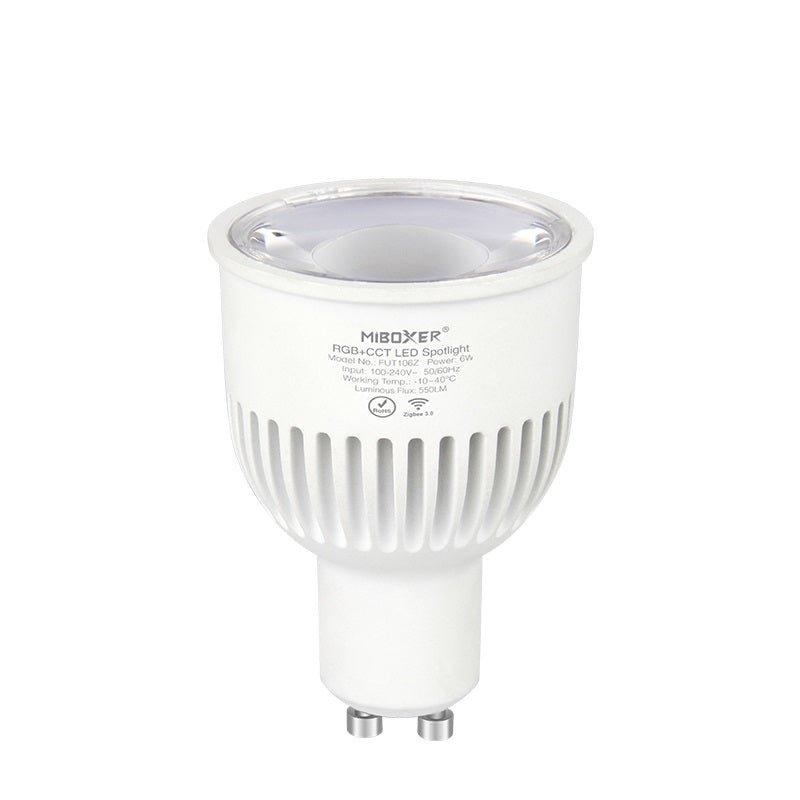 Mi-Light Mi-Boxer - GU10 RGB+CCT 6W Zigbee LED Spot - Zigbee LED Spots - HandyLight.nl - HL-SPOT-ZIGBEE-RGBCCT-FUT106Z-6970602182845