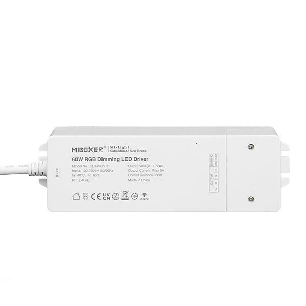 Afbeelding in Gallery-weergave laden, Mi-Light Mi-Boxer - RGB 12V 60W LED controller met interne voeding (Standaard) - LED controllers - HandyLight.nl - HL-LEDC-RGB-CL3-P60V12-6970602182975
