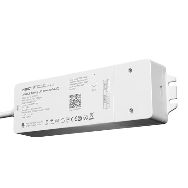 Afbeelding in Gallery-weergave laden, Mi-Light Mi-Boxer - RGB 24V 75W LED controller met interne voeding (WiFi) - LED controllers - HandyLight.nl - HL-LEDC-WIFI-RGB-WL3-P75V24-6970602182012
